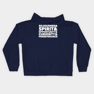 Sojourner & Spirit & Opportunity & Curiosity & Perseverance Kids Hoodie